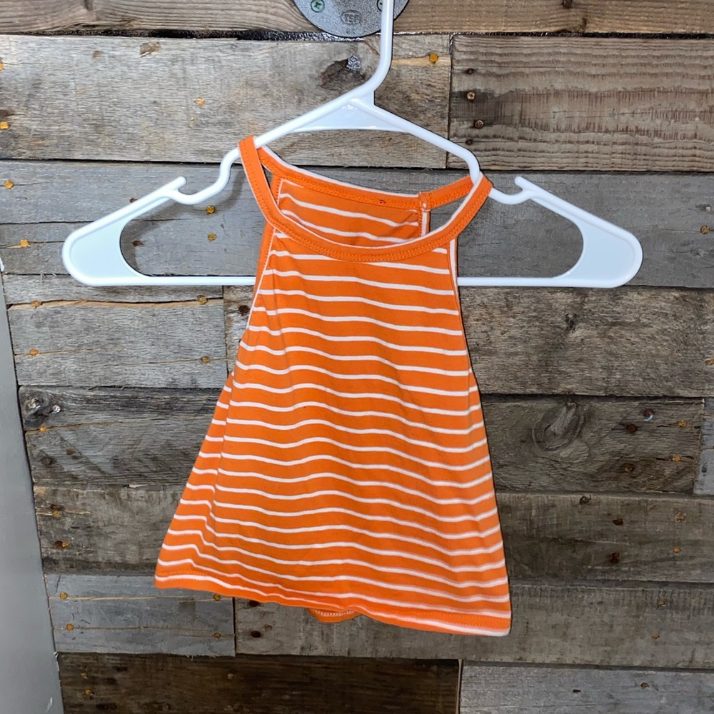 orange striped tank